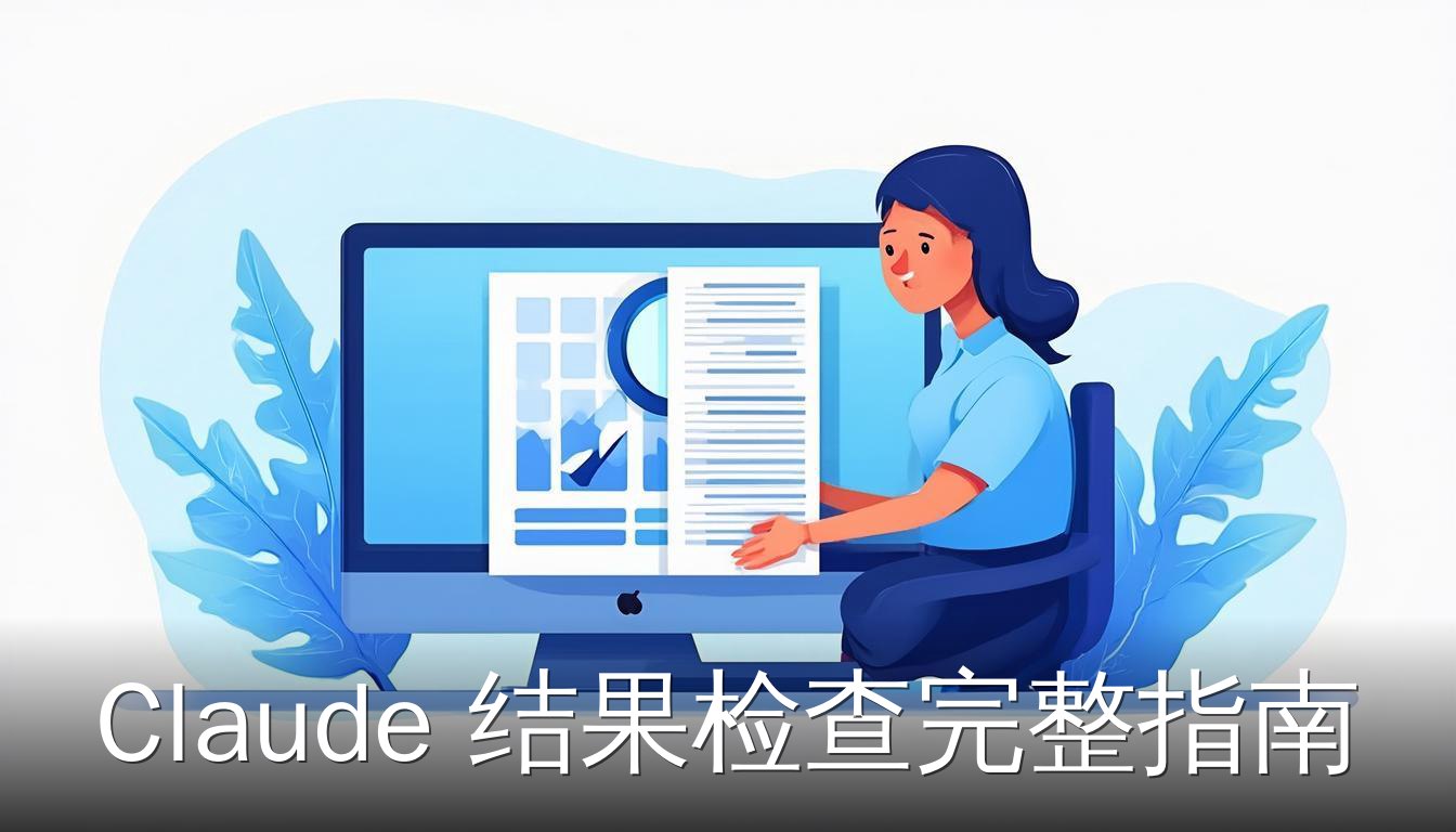 Claude 结果检查完整指南 编辑检查文档 放大镜和勾选符号